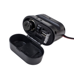 CD-3068 Waterproof Multifunctional USB + Type-C Charger and Cigarette Lighter - 2
