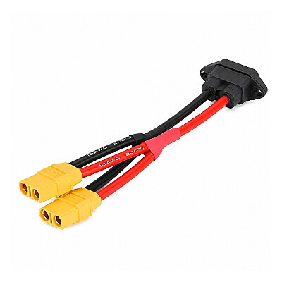 Çift XT90 Erkek Paralel - C14 3 Pin AC Power Soket Dönüştürücü Kablo - 1