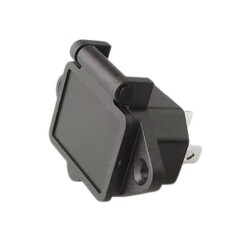 Covered Male Power Socket Triple Ear - 2