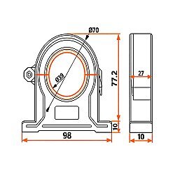CTK-38MM 600/5A 5VA Hall Current Sensor - Current Transformer - 4