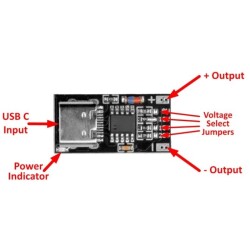 CTP9 Type-C PD/QC  9V 12V 15V 20V Hızlı Şarj Decoy Modülü - 4