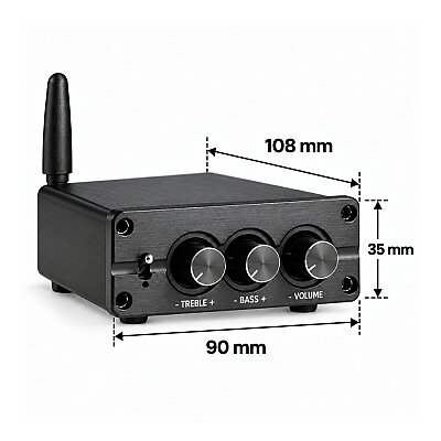 D50B TPA3116 2x100W Hi-Fi 2-Channel Stereo Amplifier Module - 4