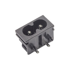 DB-8 C8 Male Power Socket 90 Degree 22x12mm