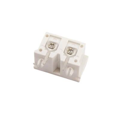 DB-8 C8 Male Power Socket 90 Degree 22x12mm - White - 2