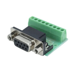 DB9 9-Pin Dişi Terminal Block Adaptörü