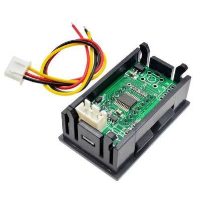 DC 0-33.000V Yüksek Hassasiyetli Dijital Voltmetre - Yeşil - 2