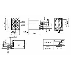 DC-012G 5.5x2.1mm DC Panel-Mount Jack - 3