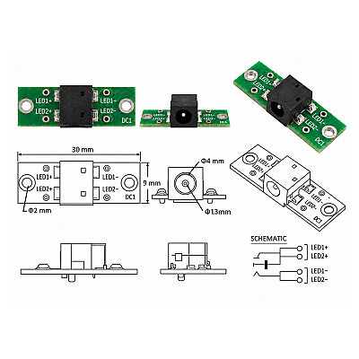 DC-033 3.5x1.3mm DC Jack Modülü - 3