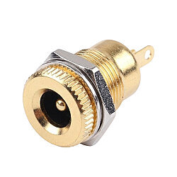 DC-099 5.5x2.1mm Gold Metal DC Jack Şasesi - Jak Girişi