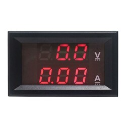 DC 100V 10A Voltmeter - Ammeter Panel Type - 1
