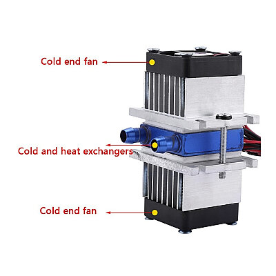 DC 12V 144W TEC1-12706 Thermoelectric Peltier Cooling System with Water Cooling - 3