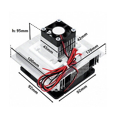 DC 12V 60W TEC1-12706 Thermoelectric Peltier Cooling System - 3