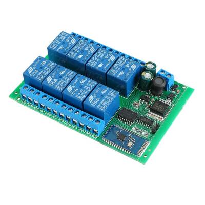 DC 12V 8 Kanal Bluetooth Röle Modülü - BT21A08 - 1