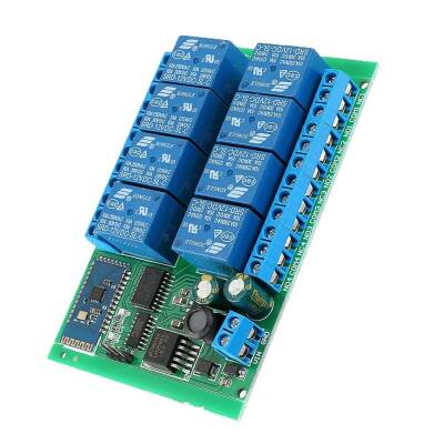 DC 12V 8 Kanal Bluetooth Röle Modülü - BT21A08 - 2