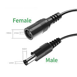DC 5.5x2.1mm Adaptör Uzatma Kablosu - 10 Metre - 3