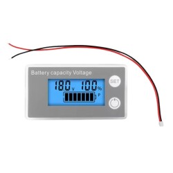 DC 8-100V Lithium Battery / Battery Capacity Indicator - White
