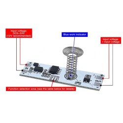 DC 9-24V 3A Kapasitif Dokunmatik Led Sürücü Dimmer Modül - 4