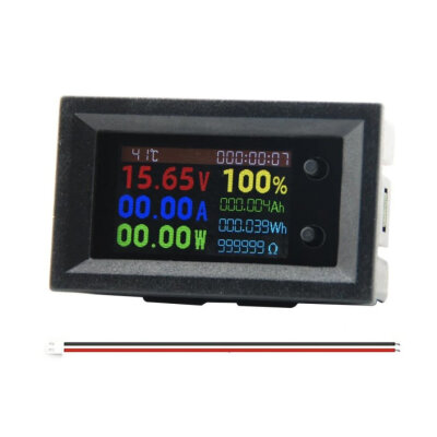 DC7200 7-200V 20A 9in1 Çok İşlevli Dijital Voltmetre Ampermetre - 1