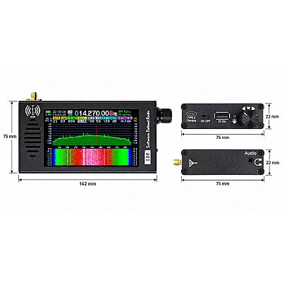 Deep SDR 4.3" 100KHz–149MHz Shortwave DSP SDR Radio Receiver - 4