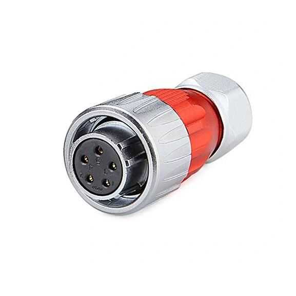 DH-20-J05PE-03-001 5-Pin Su Geçirmez Konnektör - Dişi