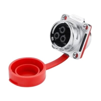 DH-24-J03SX-03-401 3-Pin Waterproof Connector - Female - 1