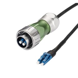 DH24-F0-LC-LC-3M-001 Waterproof Fiber Optic Male Connector - 3M Cable