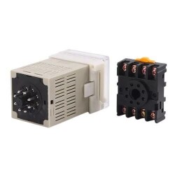 DH48S-1Z 12V Zaman Ayarlı Röle Modülü - Reset ve Durdurma Özellikli - 2