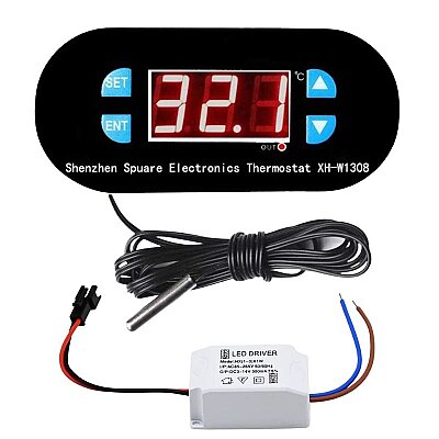 Digital Thermostat 220V Temperature Controller with Relay Output XH-W1308 - 1