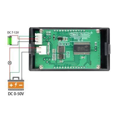 Dijital DC 0-100V 0-10A Voltmetre Ampermetre - 3