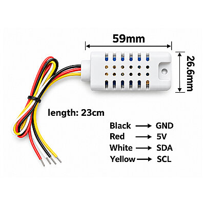 Dijital I2C SHT30 Sıcaklık ve Nem Sensörü - 3