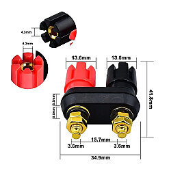 Double 4mm Female Banana Connector - 4