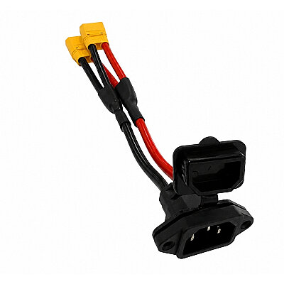 Double XT90 Male Parallel - C14 3 Pin AC Power Socket Converter Cable - 2