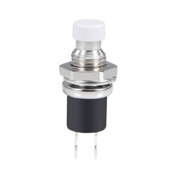 DS-110 7mm Push Button - White