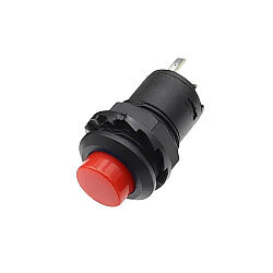 DS-428 12mm Anahtarlı Push Buton - Kırmızı - 1