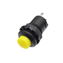 DS-428 12mm Anahtarlı Push Buton - Sarı - 1