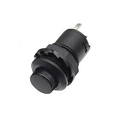 DS-428 12mm Anahtarlı Push Buton - Siyah - 1