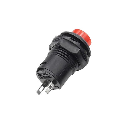 DS-428 12mm Switched Push Button - Red - 2