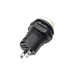 DS-428 12mm Switched Push Button - White - 2