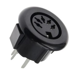 DS-5-07A 5 Pin Female DIN Connector - Panel Type