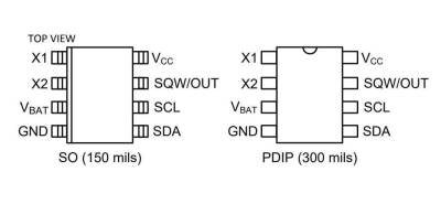 DS1307 DIP8 Integrated - 2