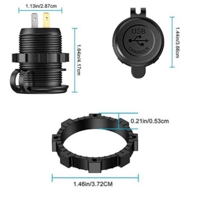 DS2013-P13 12-24V PD3.0 Type-C + 2X QC3.0 USB Şarj Soketi - 2