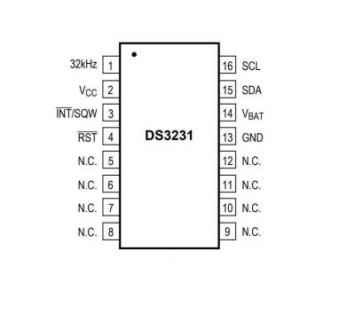DS3231SN SOIC-16-W Smd Zamanlayıcı Entegre - 2