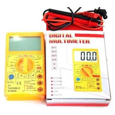 DT-860D Büyük Ekranlı Multimetre Ölçü Aleti - 2