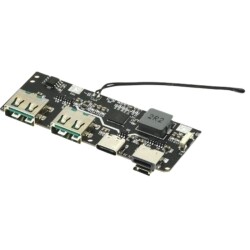 Dual USB 5V 22.5W Micro Type-C Powerbank Module with LEDs