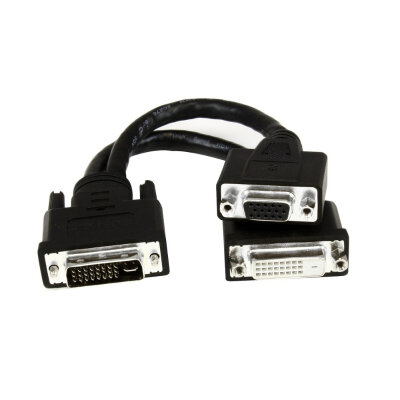 DVI-I to DVI-D+VGA Converter Cable - 1