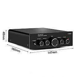E580 BT 5.0 2x100W + 100W 2.1 Kanal Bluetooth Amfi Modülü - 4