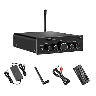 E580 BT 5.0 2x100W + 100W 2.1 Kanal Bluetooth Amfi Modülü - 5