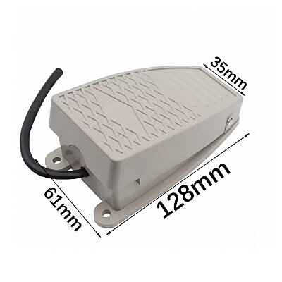 EKW-5A-B 1NO 5A Aluminum Pedal Switch - 3