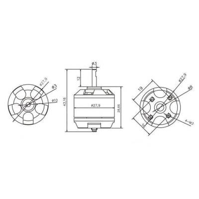 EMAX XA2212 820KV Fırçasız DC Motor - 3