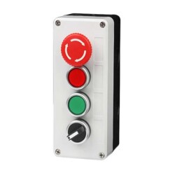 Emergency Stop - Latch Switch and Dual Push Button Box